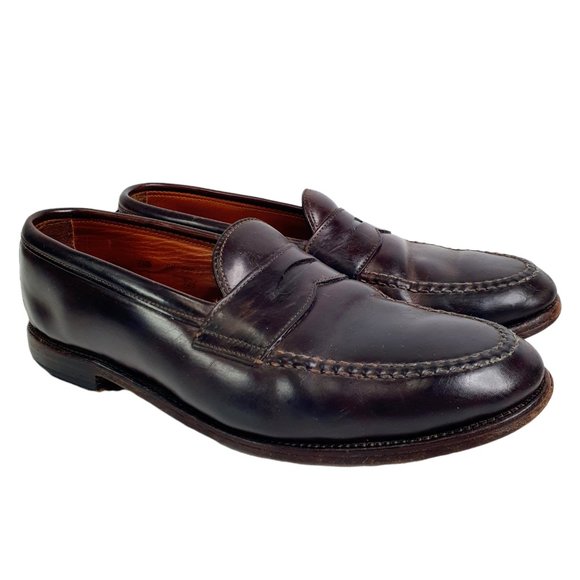 Alden 986 Shell Cordovan Color #8 Penny Loafers LHS Made In USA Mens 10.5 C/E